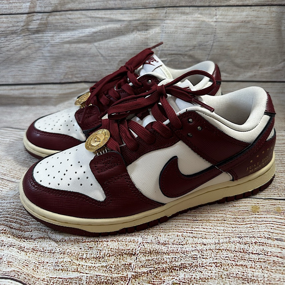 Nike Dunks Low SE Women Sisterhood Sail Team Red Vintage Off-White Finish Size 6